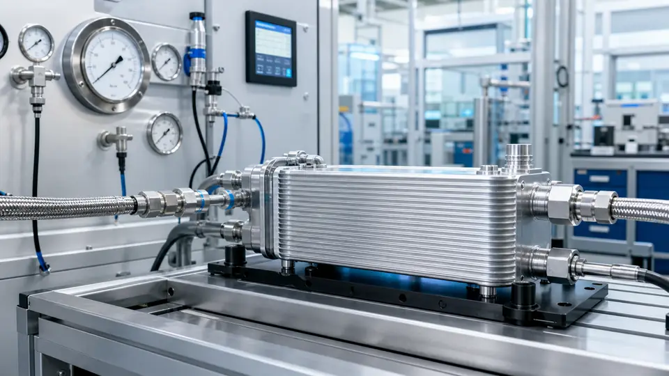 Heat exchanger airtightness testing: how to choose thematic illustrations for pressure drop, differential pressure, and tracer gas