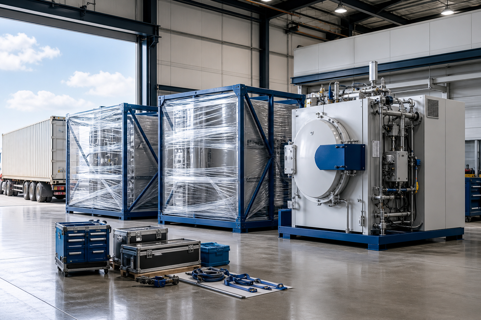 Packing · Shipping · Installation · Training