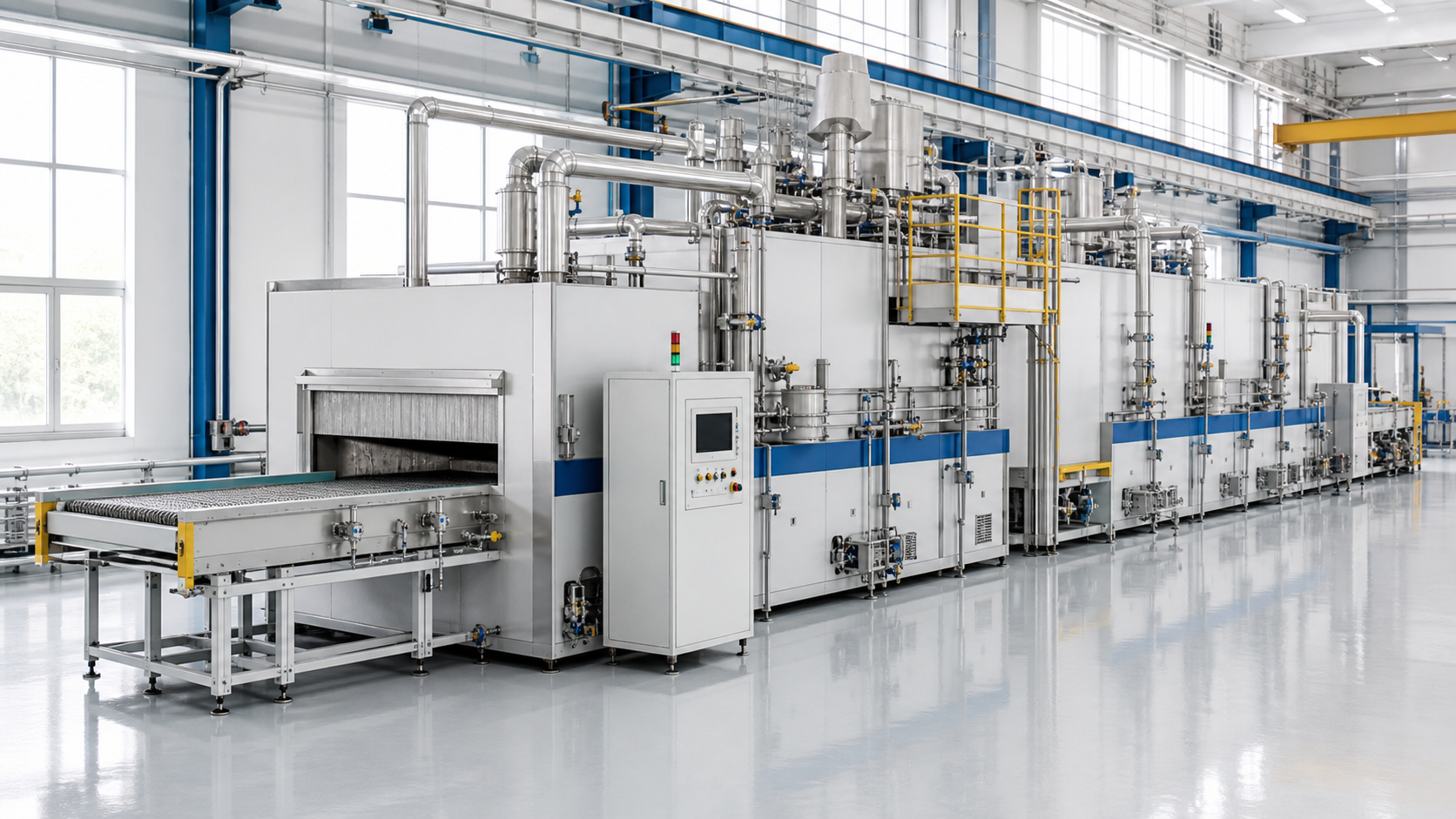 Continuous aluminum brazing furnace production line